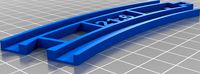 Triangle / hexagon layout rail for PlaRail 正三角形/正六角形レイアウト用レール by hjfuji