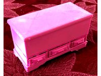 Country Chest with Drawers 1:12 Scale by Ukesman