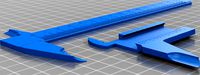 Vernier caliper V2 27cm - remix 15cm by reofake