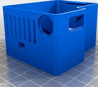 Alternative bottom design: taller and with hole for jack power supply connector by Brshk1