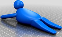 Man Help Doorstop by lgtrevisani