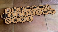 Hive Colony Tiles, Laser Cut by kap42