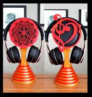Echo Dot Headphone Stand (2 designs) by 3DPrintBunny