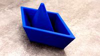 Origami Paper Boat (floating) by dixi1989