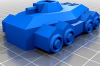 Meepleverse - Generic Armoured Vehicle - Prints Without Support. by Quickfootie