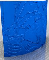 Lithophane of Dawn and Rob on boat by Locostbamboo