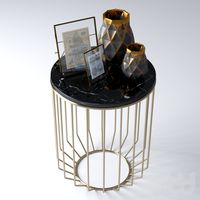 Night table and accessories