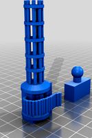 Gatling gun with ball join mount by Jaimemeza25