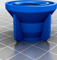 Sealant Cartridge Nozzle Cap (Rubson and similar) with joint ID 22- OD 28mm by Disnimp