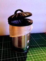 Upcycled Tin Can Trashcan by ArKay894