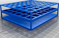 1.5ml tube rack, holds 49 tubes by DownloadableLabs