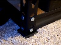 Footpads for metal shelves on rugs by danielbeaver