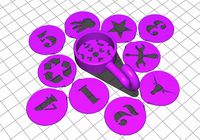 Magnet hook enclosed with lids selection - d30w10mm by Guglex