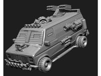 Gaslands/Apocalypse Series 1: A-Team Van by rkxone