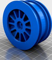 Kyosho Optima wheel 2.2"tire with spokes by hudnuts