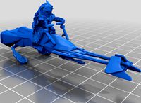 Ewok Speeder Bikes (star wars legion scale) by McAnultyMiniatures