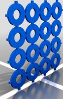 Sheet of 1/4" washers 7/16 OD 1/16 thick by jdtoken