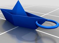 Paper boar charm by Edu__44