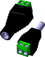 Conector aéreo Hembra y Macho para DC de 12v by OscarCal