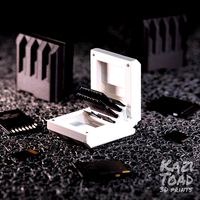 Geared SD Card Case with Snap-fit Hinge and Magnets by KaziToad