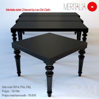 Meritalia table Chiavari by Leo De Carlo