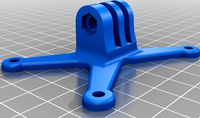 go pro 4 point mount by turboprint3D