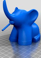 Elephant with jolly rancher lollipop by Vincentthepiggyguy