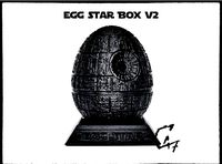 Egg Star Box - Death Star Easter Egg by C47_3D