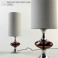 Amberetta Glass Buffet Lamp