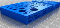 Metric bolt gauge with 2mm and 5mm increments by erosnicolau
