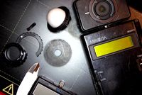 Minolta Flashmeter III Spherical Diffuser holder and Reflected Light disc by Spotmatic