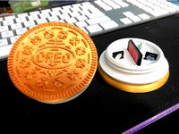 Oreo Cookie MicroSD Card Holder by sisensee