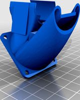 Titan Aero/ Th3d Tough Extruder Dual Fan Mount by NabCube