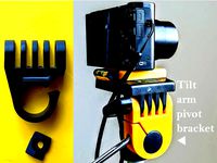 Pivot arm swivel bracket for Samsonite and Targus tripod mount by TheNit