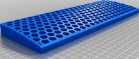 Keyboard Wrist Rest (Keychron K2) - Hexagon Pattern by doubleomarty