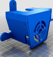 Ender 3 Max Fan Shroud with BL Touch Mount with Micro Swiss Direct Drive Extruder and Hot End by swartztech