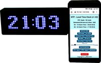 Clock-Text with 2 alarms and 2 time zones (revision) by J_RPM