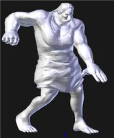 Moog, punching female hill giant by randytayler