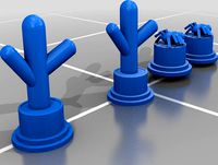 Plants vs Bugs Rooks (Spider and Cacti) by mkuehnert