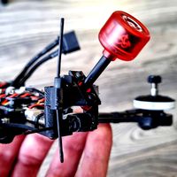 ImpulseRC Micro Apex Rush Cherry Mount for TBS Tracer Immortal T by beedotman