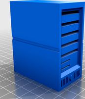 (Micro) SD Card holder shaped like 1980's tower PC by REDHEAD-DESIGN
