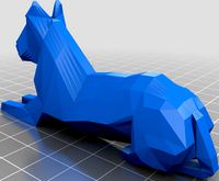Dog Laying Down (low poly) by JTreasures