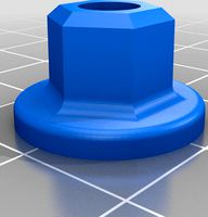 Plastic nut m10 for 5mm pin by ALEGON