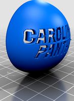 Carolina Panthers Golf Ball Marker by EvanWhittaker