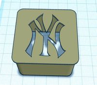 New York Yankees ender 3 x-axis cover by rkxone