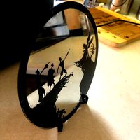 Plate Mirror Display Stand by justindp2006