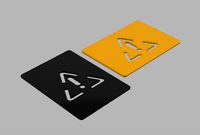 Warning Sing card 88mm * 63mm *1 mm by umimi