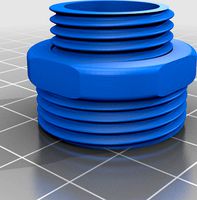 Thread adapter BSP 3/4" to BSP 1/2" and M22x1 by ioio72
