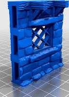 OpenForge 2.0 Facades Stone Brick Windows with movable shutters by mannolitto