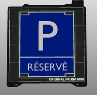 Parking sign - réservé by V0kurka